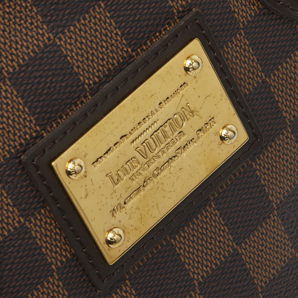 LOUIS VUITTON Brown Damier Leather Tote Bag - Picture 8 of 16